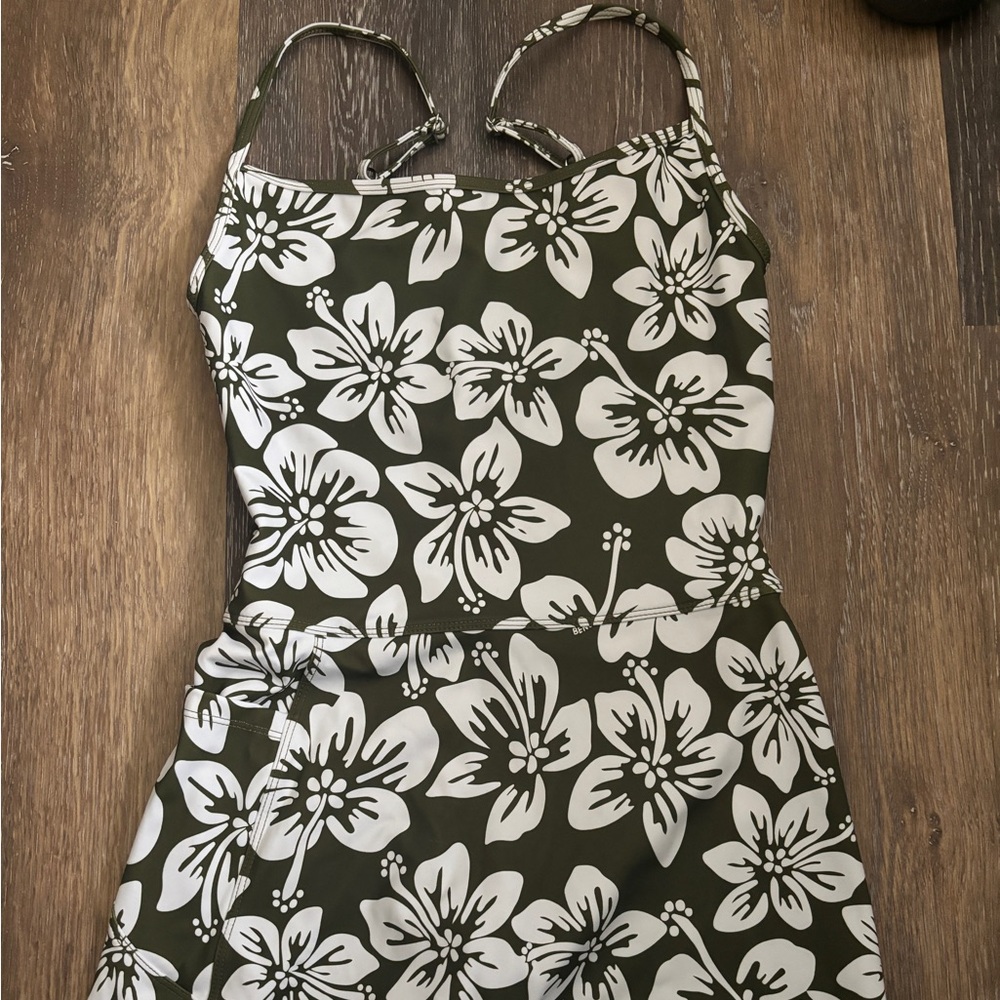 Benoa green batik romper